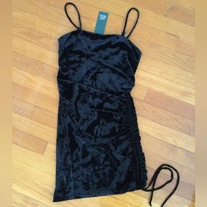 Wild Fable black velvet dress, size M, brand new